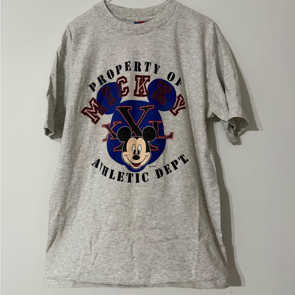 Vintage 90s Disney Mickey Mouse Athletic Dept Tee